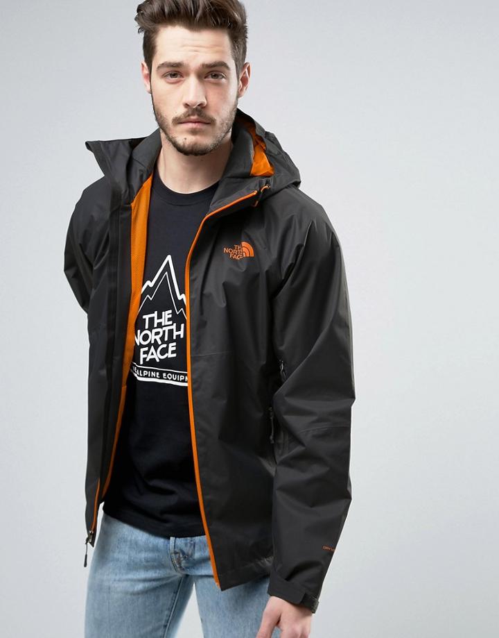The North Face Sequence Jacket Hooded In Gray - Gray