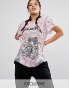 Jaded X Granted Rock T-shirt In Tie Dye - Pink