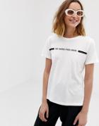 Vero Moda 'no Hard Feelings' T-shirt - White