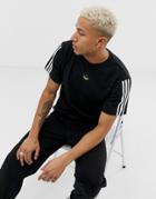 Adidas Originals Floating Stripe T-shirt Black Dv3262 - Black