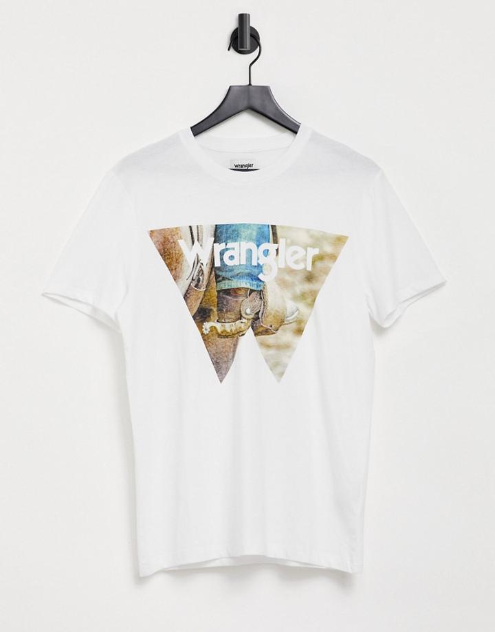 Wrangler Cowboy-cool T-shirt-white