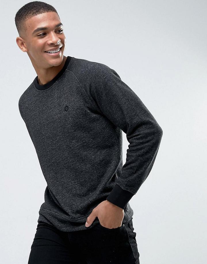 Jack & Jones Crew Neck Logo Sweatshirt - Black