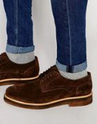 Base London Lincoln Suede Derby Shoes - Brown