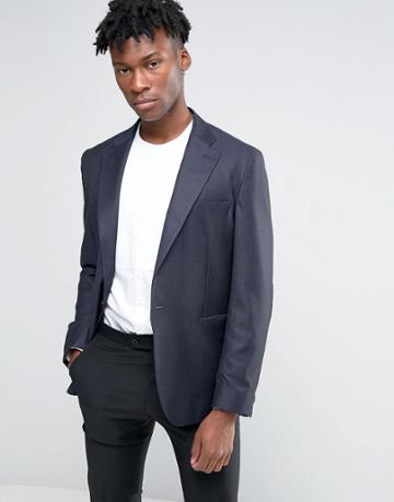 Hart Hollywood By Nick Hart Slim Unlined Blazer - Blue