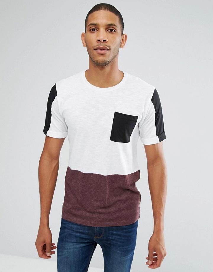 Troy Cut And Sew Pocket T-shirt - White