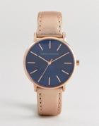 Armani Exchange Ax5547 Leather Watch In Metallic Gold - Gold