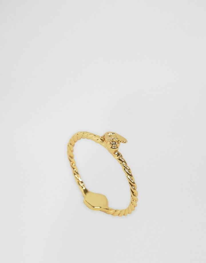 Bill Skinner Bumble Bee Ring - Gold