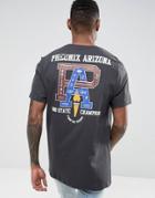 Asos Longline Heavyweight T-shirt With Phoenix Print - Black