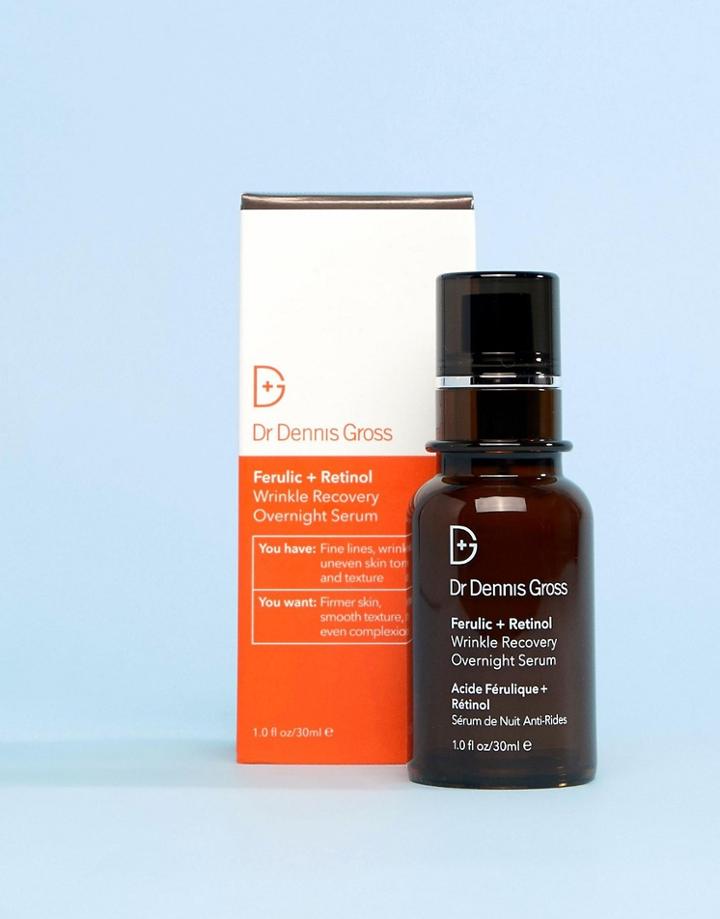 Dr Dennis Gross Ferulic+retinol Wrinkle Recovery Overnight Serum - Clear