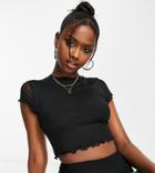 Asyou Mesh T-shirt In Black