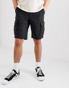 Selected Homme Cargo Shorts In Regular Fit - Black