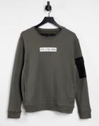 Religion Cadet Sweatshirt In Khaki-green