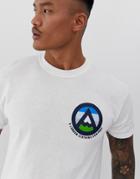 A London Highest Mountain Back Print T-shirt-white