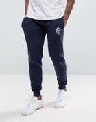 Gym King Skinny Fit Joggers In Navy - Navy