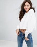 New Look Cropped Sweat - Cream