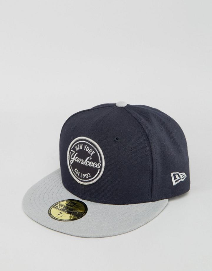 New Era 59fifty Cap Fitted Emblem - Navy