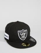New Era 59fifty Cap Fitted Oakland Raiders Side Logo - Black