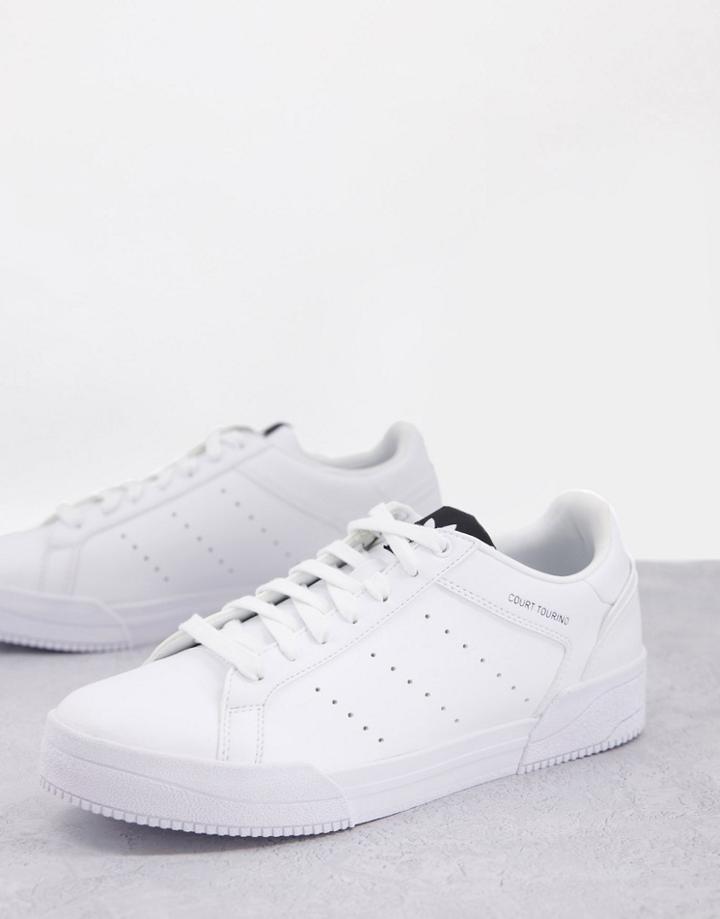 Adidas Originals Court Torino Sneakers In Triple White