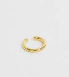 Astrid & Miyu Gold Plated Crossing Lines Mini Ear Cuff - Gold