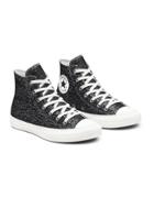 Converse Chuck Taylor All Star Hi Golden Repair Knit Sneakers In Black
