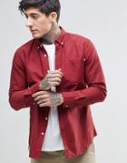 Farah Long Sleeve Button Down Shirt - Red