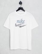 Nike Air Loom Logo Boyfriend T-shirt In White
