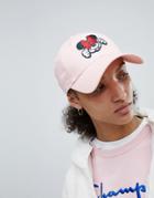 New Era 9forty Cap With Minnie Mouse Logo In Pink - Pink