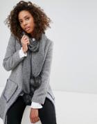 Alice Hannah Core Range Stitch Inter Scarf - Gray