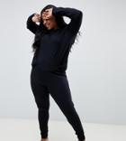 Asos Design Curve Mix & Match Pyjama Jersey Legging-black
