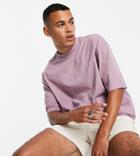 Collusion Organic Cotton Logo T-shirt In Purple