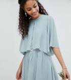 Tfnc Chiffon Cape Cover Up - Green