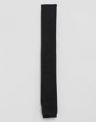 Penguin Formal Black Knitted Tie - Black