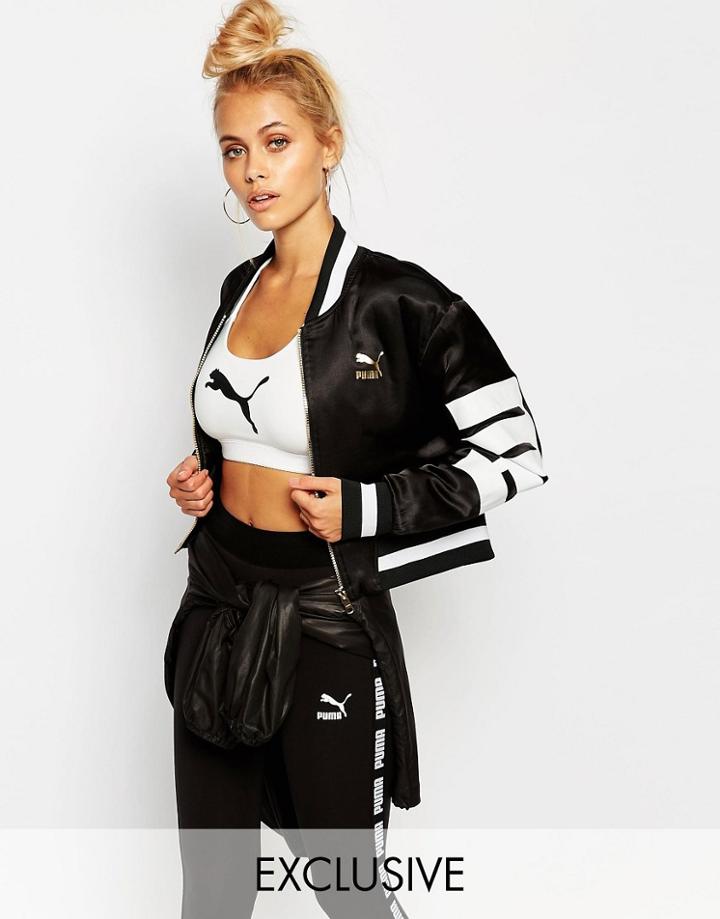 Puma Monochrome Logo Bomber Jacket - Puma Black