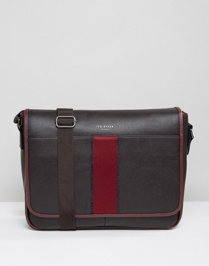 Ted Baker Messenger Bag Webbing - Brown