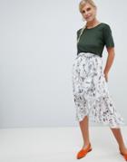 Vila Floral Wrap Skirt - Multi
