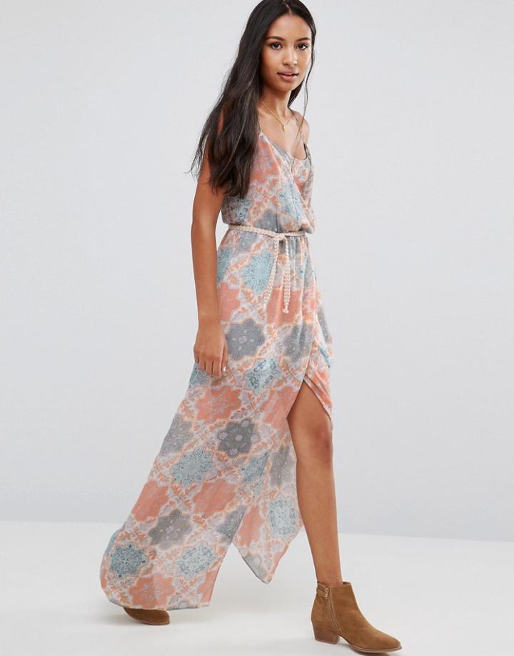 Pepe Jeans Palm Printed Maxi Dress - Multi