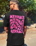 Mennace Video Exchange Logo T-shirt In Black