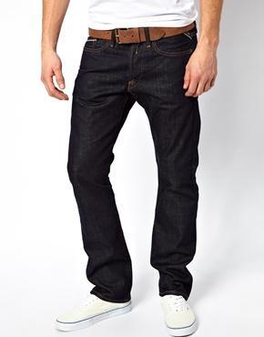 Replay Jeans Waitom Straight Rinse Wash - Blue