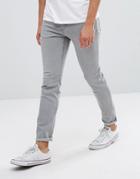 Mango Man Slim Jean In Gray - Gray