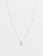 Miss Selfridge Starfish Pendant Necklace-silver