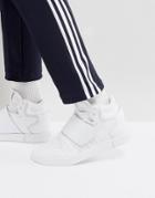 Adidas Originals Tubular Invader Strap Sneakers In White - White