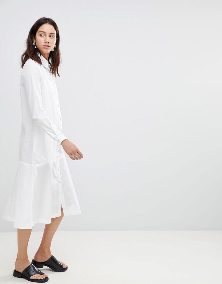 Kowtow Monologue Midaxi Shirt Dress - White