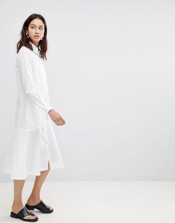 Kowtow Monologue Midaxi Shirt Dress - White