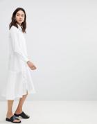 Kowtow Monologue Midaxi Shirt Dress - White