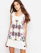See U Soon Tank Top In Textured Print - Off White