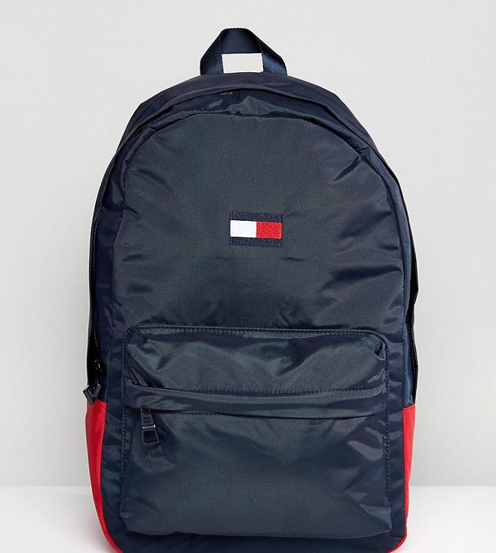 Tommy Hilfiger Retro Logo Backpack Exclusive To Asos In Navy - Navy