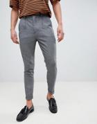 New Look Tapered Pants In Gray - Gray
