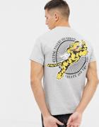 Cheats & Thieves Flying Tiger Back Print T-shirt - Gray