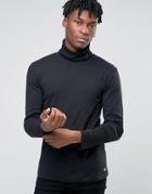 Esprit Roll Neck Long Sleeve T-shirt - Black