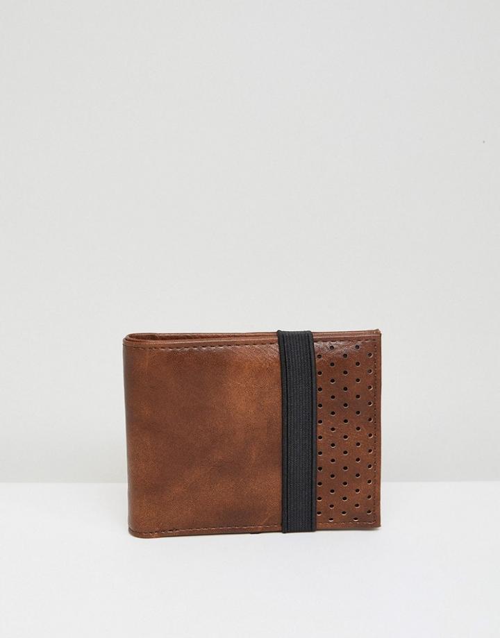 New Look Wallet With Elasticted Strap In Tan - Tan
